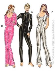 3052 Kwik Sew Two Way Stretch Short - Long Sleeve Unitards Pattern XS-XL Uncut